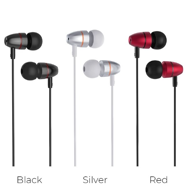 Наушники проводные внутриканальные HOCO M59 Magnificent universal earphones with mic черный