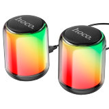 Портативная колонка HOCO BS56 Colorful BT wired 2-in-1 computer speaker, black