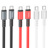 Кабель USB HOCO X85 Type-C to Type-C Strength 60W charging data cable черный