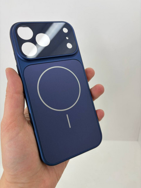 Чехол AG Glass iPhone 14/13 синий