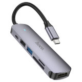 USB HUB HOCO HB28 Type-C multi-function converter(HDTV+USB3.0+USB2.0+SD+TF+PD)
