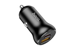 АЗУ Hoco NZ5 Smooth road PD30W+QC3.0 car charger set(Type-C to iP)