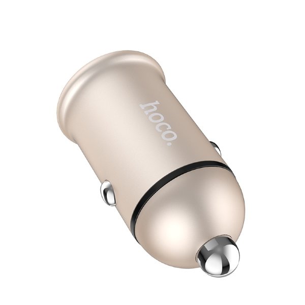 АЗУ Hoco Z30A Easy route dual port car charger, золотистый