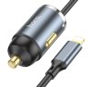 АЗУ Hoco NZ7 PD20W+QC3.0 car charger(iP) with cable