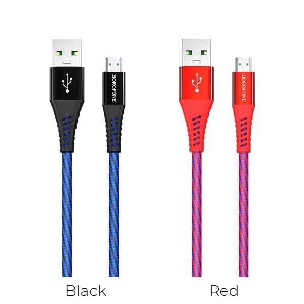 Кабель USB BOROFONE BU13 Micro чёрный