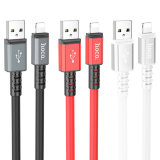 Кабель USB HOCO X85 iP Strength charging data cable красный