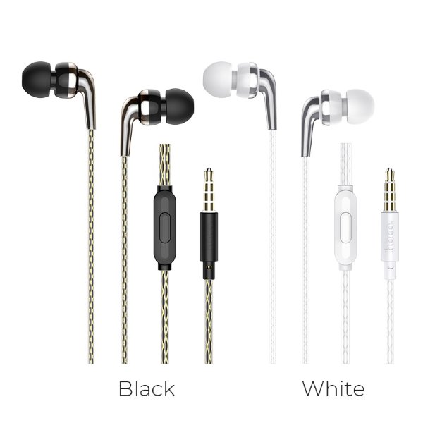 Наушники проводные внутриканальные HOCO M71 Inspiring universal earphones with mic черный