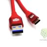 USB кабель INNOVATION (A1I-COBRA) Type-C 1 метр красный (3A)
