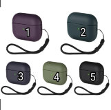 Чехол Leather Case AirPods Pro 2 фиолетовый