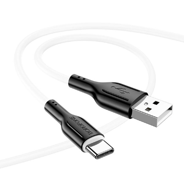 Кабель USB BOROFONE BX63 Type-C чёрный-белый