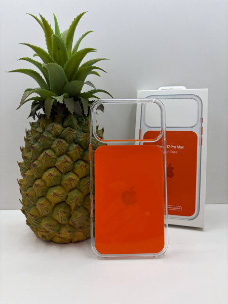 Чехол TRANSPARENT CASE для iPhone 17 Pro Max/18 Pro Max оранжевый
