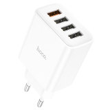 СЗУ HOCO C102A Fuerza QC3.0 four-port charger set(iP)(EU) белый