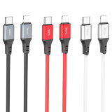 Кабель USB HOCO X86 iP Spear PD silicone charging data cable белый