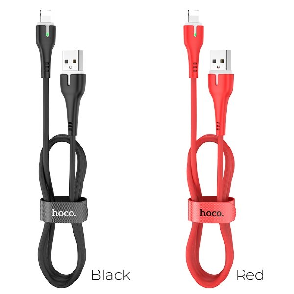 Кабель USB HOCO X45 Surplus charging data cable for Lightning (красный)