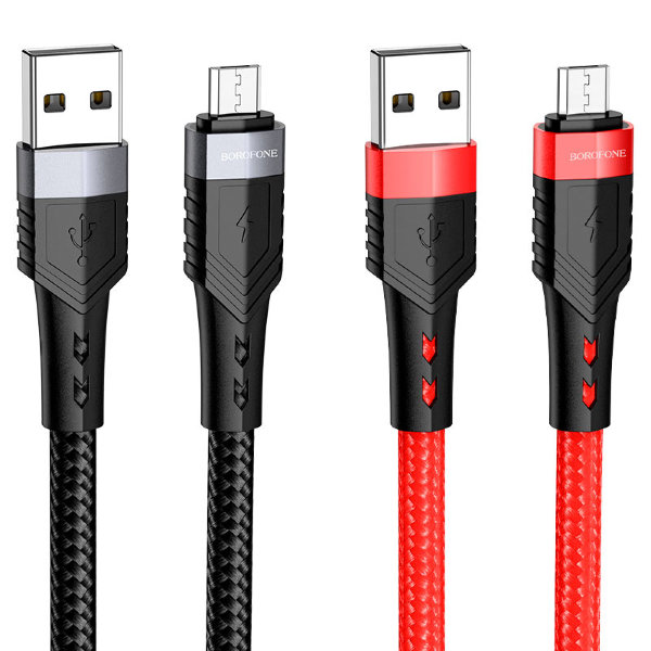 Кабель USB BOROFONE BU35 Micro чёрный