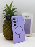 Чехол Silicon Case С MagSafe для Samsung Galaxy S25 EDGE, сиреневый