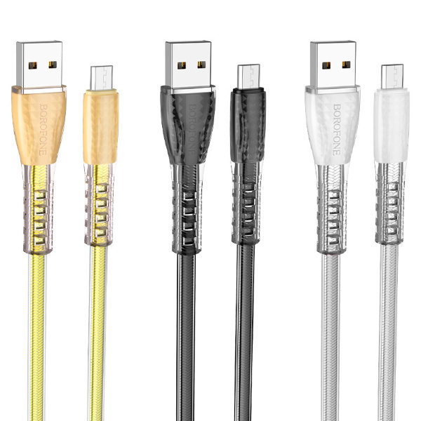 Кабель USB BOROFONE BU31 Micro чёрный