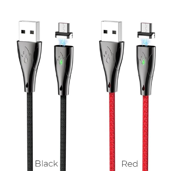 Кабель USB HOCO U75 Blaze magnetic charging data cable for Micro красный