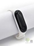 Ремешок силиконовый INNOVATION для фитнес-браслета Xiaomi Mi Band 3/4, белый